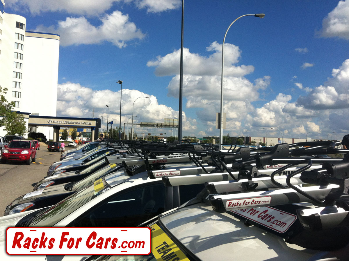 Racking up the Tour of Alberta team vehicles Racks For Cars Edmonton